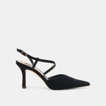 Kamra Onyx Suede Heels | Dolce Vita