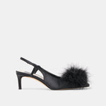Kamy Onyx Satin Heels | Dolce Vita