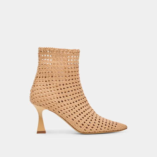 Lonni Tan Woven Leather Booties | Dolce Vita