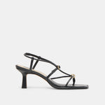 Mylee Black Leather Heels | Dolce Vita