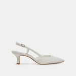 Odela White Leather Heels | Dolce Vita