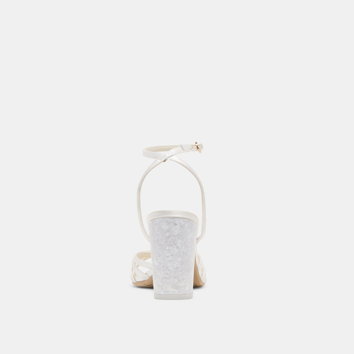 RONICA HEELS TRUE WHITE SATIN