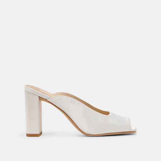 Sabela Off White Satin Heels | Dolce Vita
