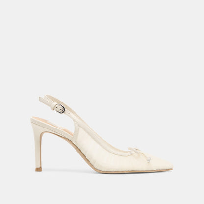 Yela White Tulle Heels | Dolce Vita
