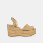 Akera Natural Raffia Wedges | Dolce Vita