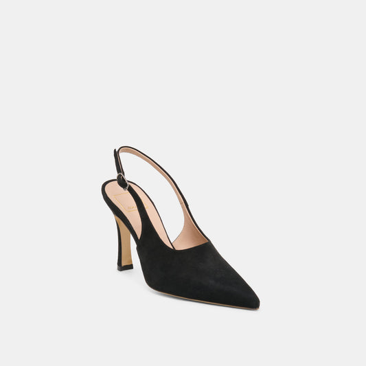 ALINNA HEELS ONYX SUEDE