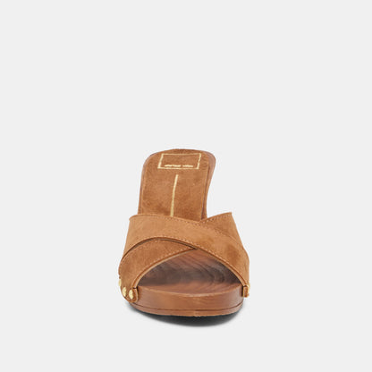 AVERIE HEELS BROWN NUBUCK
