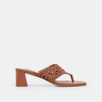 Barlo Cognac Woven Stella Heels | Dolce Vita