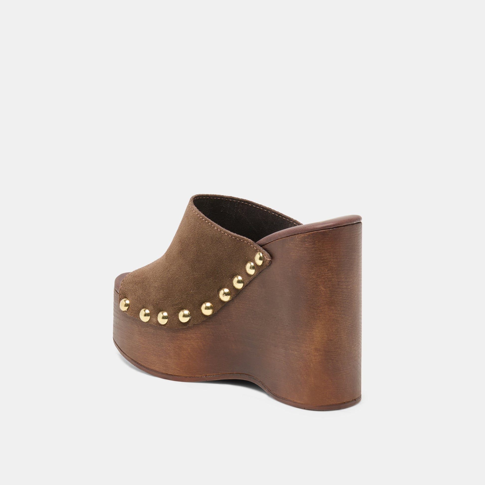 BIRK WEDGES DK BROWN SUEDE