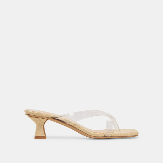 Brevel Vinyl Crystal Jelly Heels | Dolce Vita