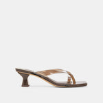 Brevel Vinyl Dk Brown Jelly Heels | Dolce Vita