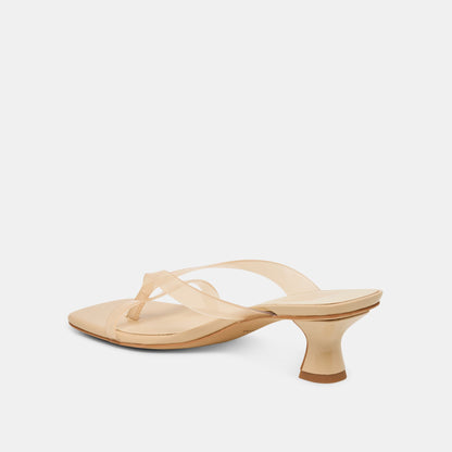 BREVEL VINYL HEELS PRALINE JELLY