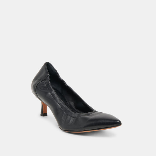 CELTIN HEELS BLACK LEATHER