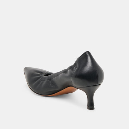 CELTIN HEELS BLACK LEATHER