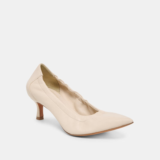 CELTIN HEELS OFF WHITE LEATHER
