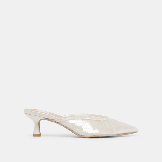 Cleo Ivory Sequin Heels | Dolce Vita