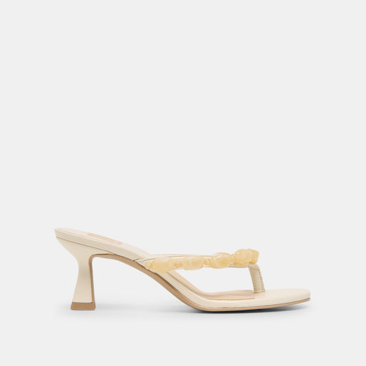 Daksie Off White Leather Heels | Dolce Vita