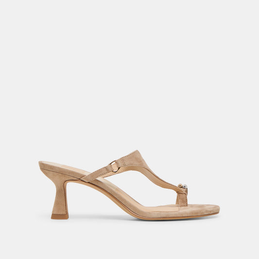 Derrel Camel Suede Heels | Dolce Vita