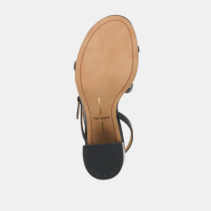 FAYE HEELS BLACK LEATHER