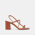 Faye Cognac Leather Heels | Dolce Vita