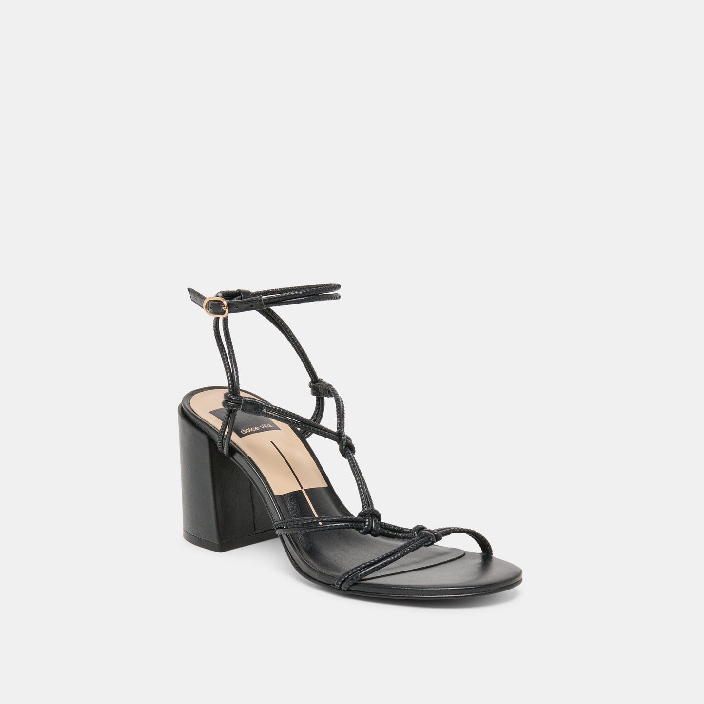 FIZZY HEELS BLACK LEATHER