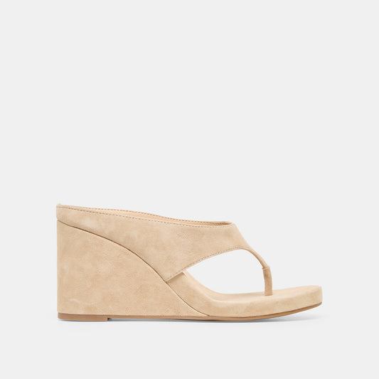 Hinna Camel Suede Wedges | Dolce Vita