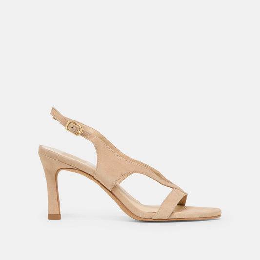 Izela Bamboo Suede Heels | Dolce Vita