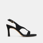 Izela Onyx Suede Heels | Dolce Vita