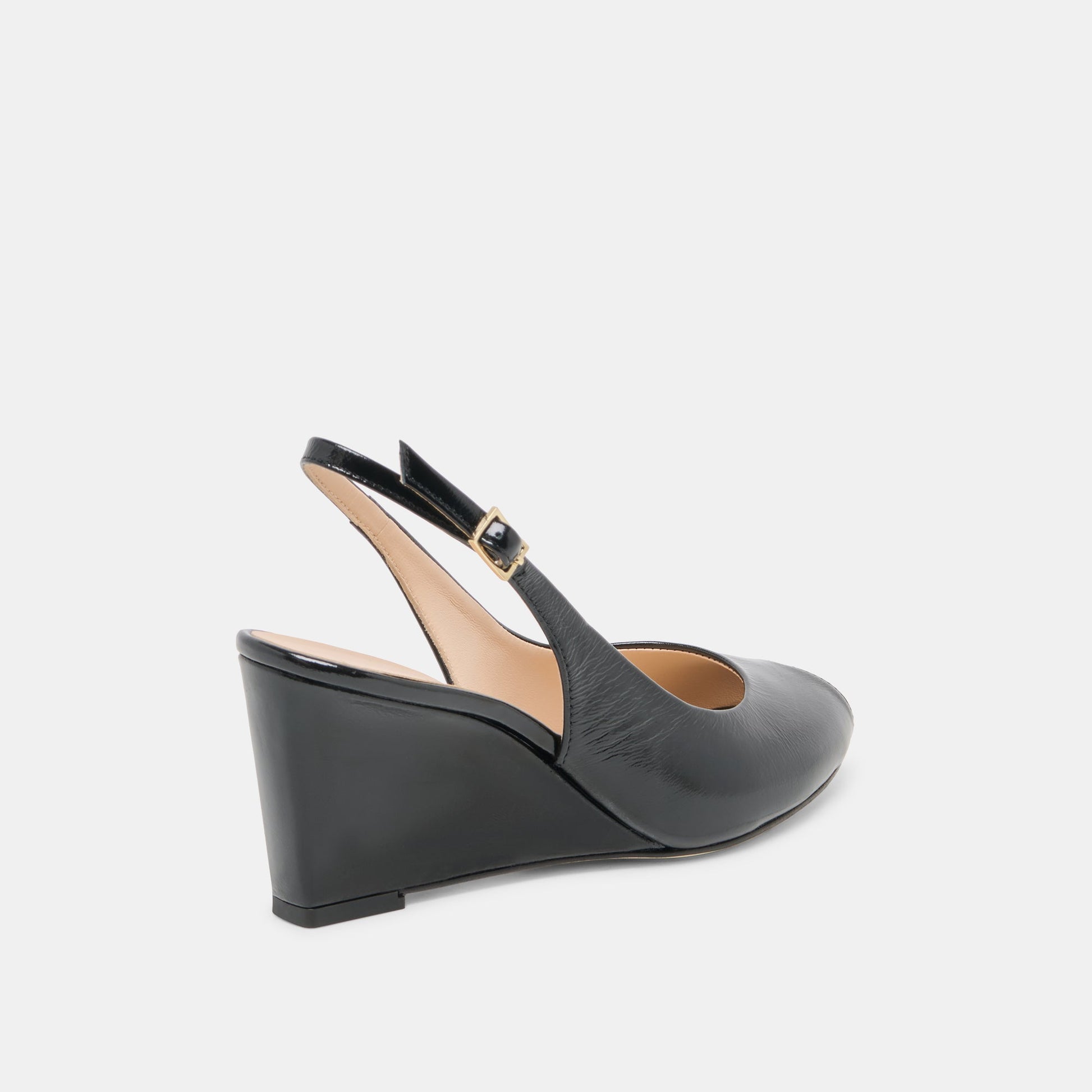 KOLA WEDGES NOIR LEATHER
