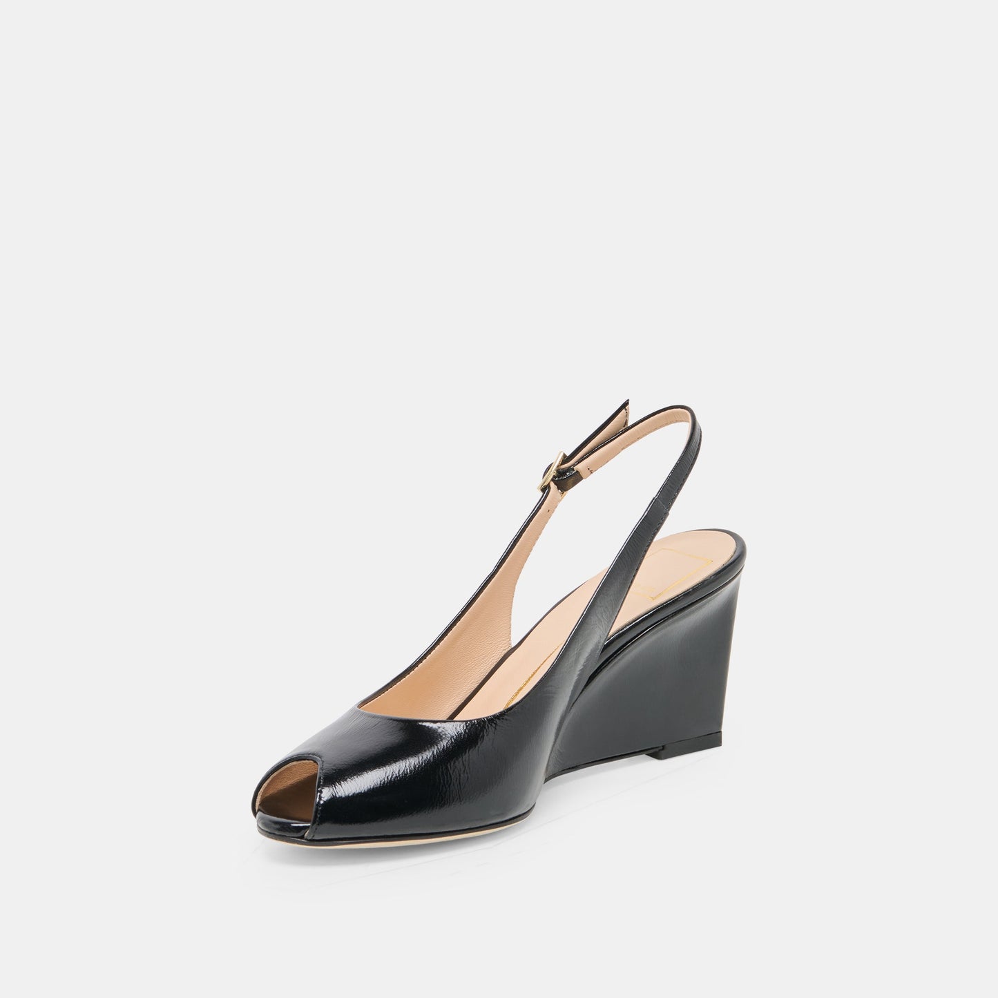 KOLA WEDGES NOIR LEATHER