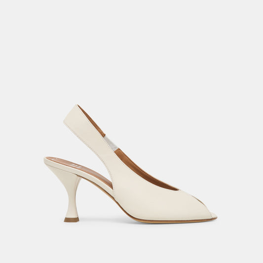 Madow Off White Leather Heels | Dolce Vita