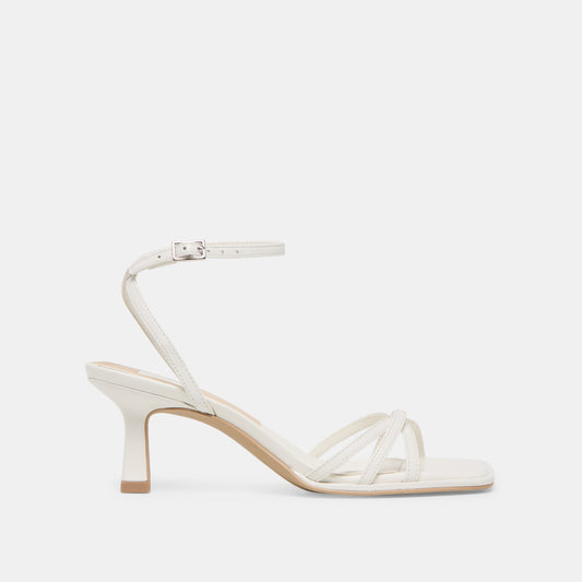 Manji True White Leather Heels | Dolce Vita
