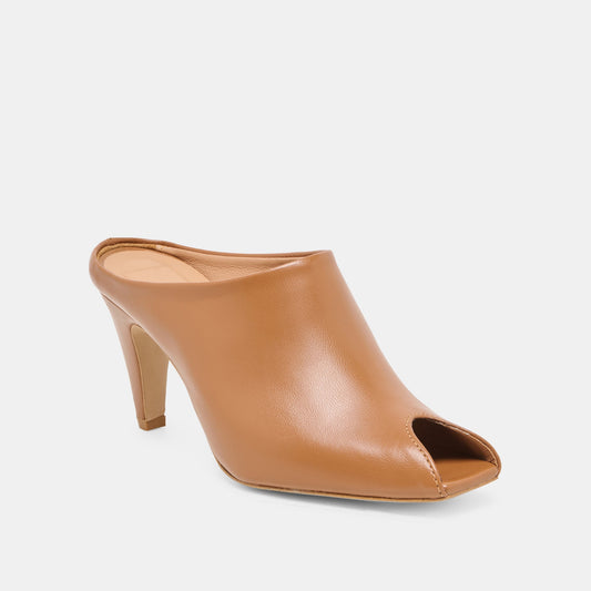 MERY HEELS BROWN LEATHER