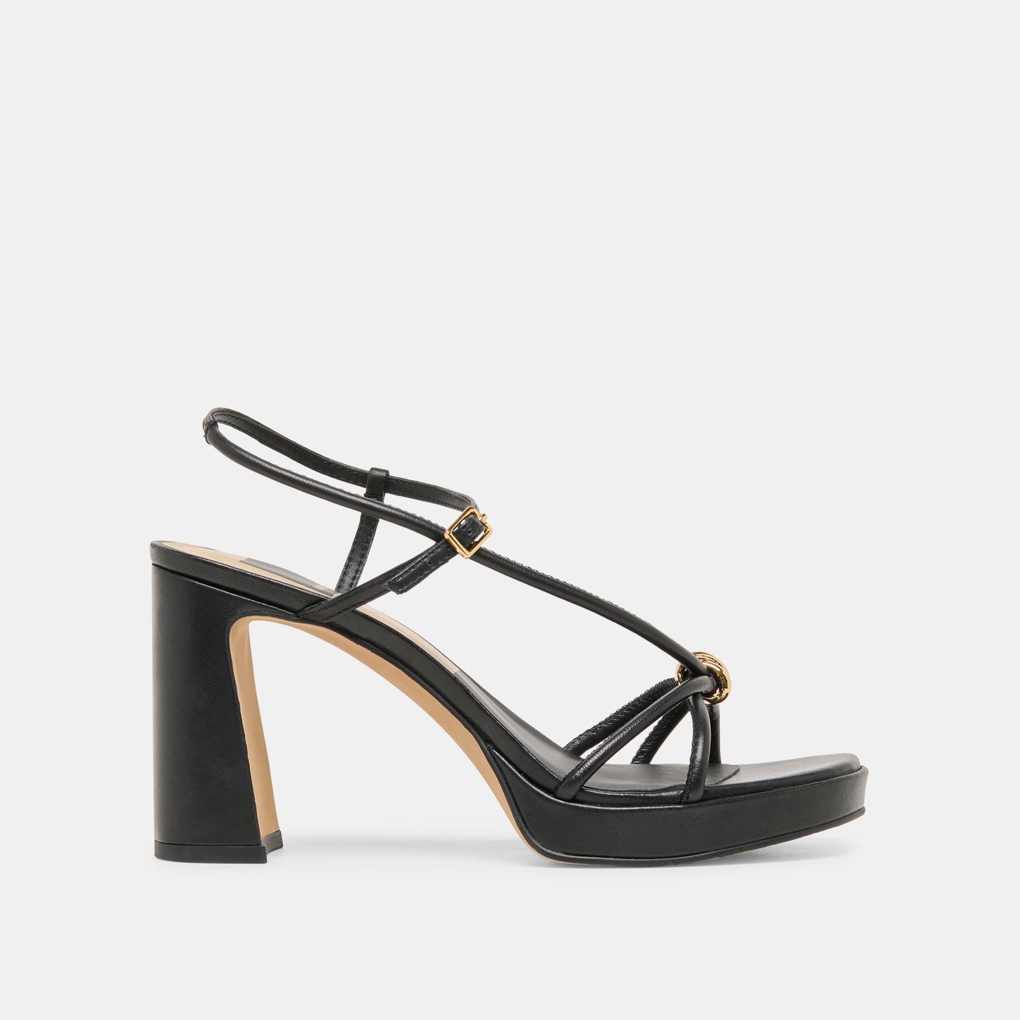 Odete Black Leather Heels | Dolce Vita