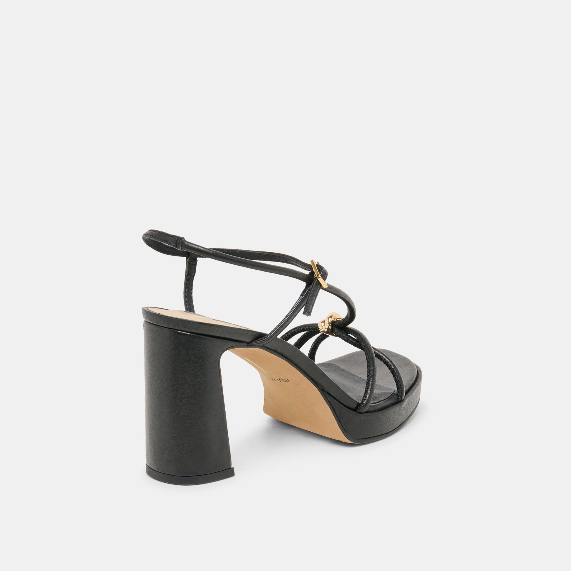 ODETE HEELS BLACK LEATHER