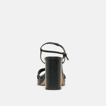 ODETE HEELS BLACK LEATHER