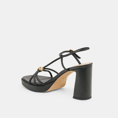 ODETE HEELS BLACK LEATHER