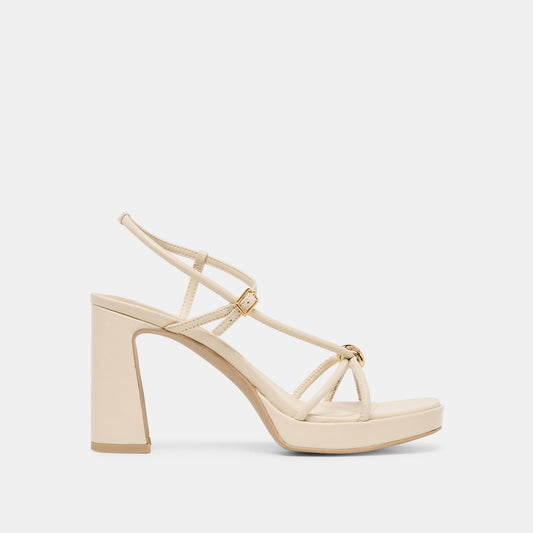 Odete Creme Leather Heels | Dolce Vita