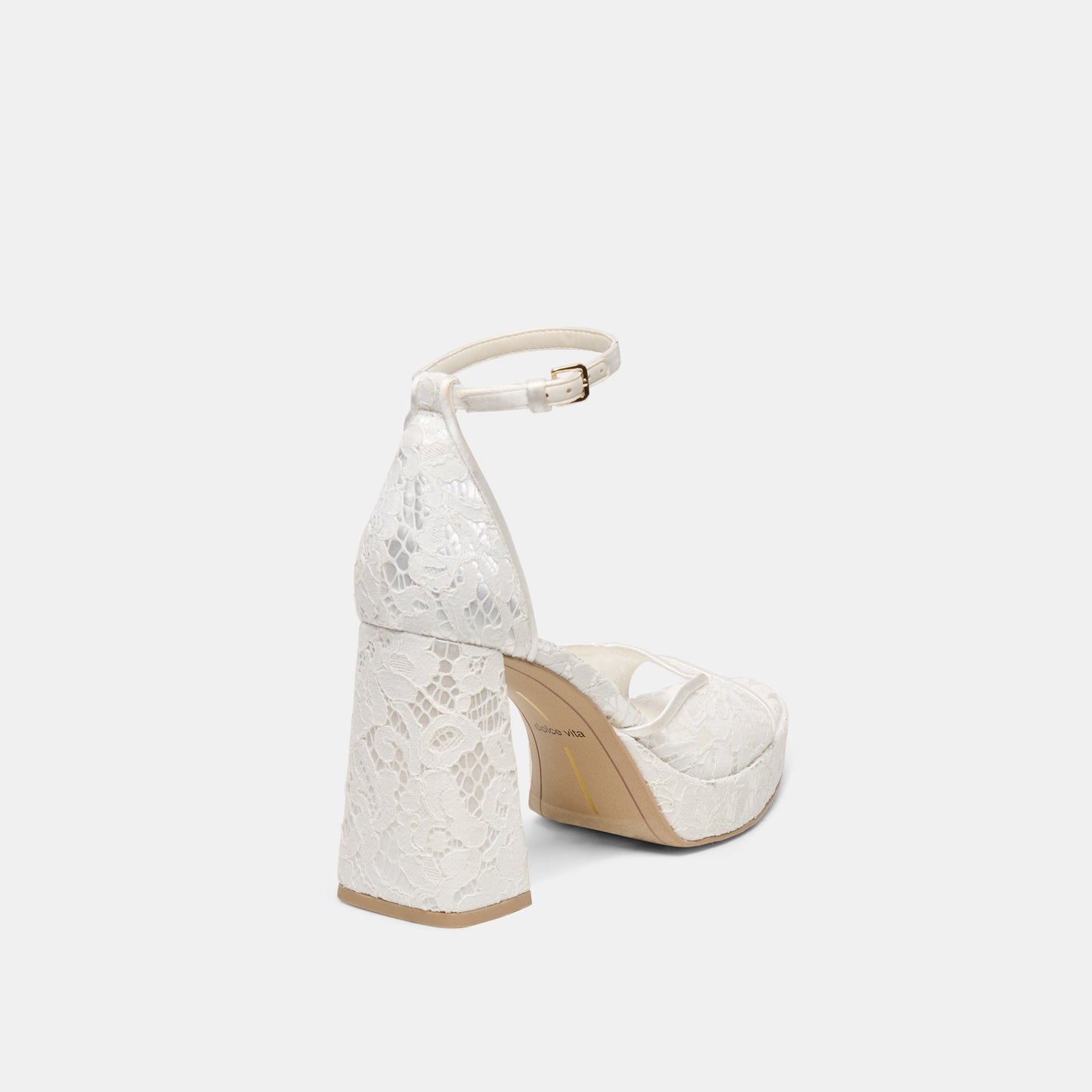 PANDRO HEELS TRUE WHITE LACE