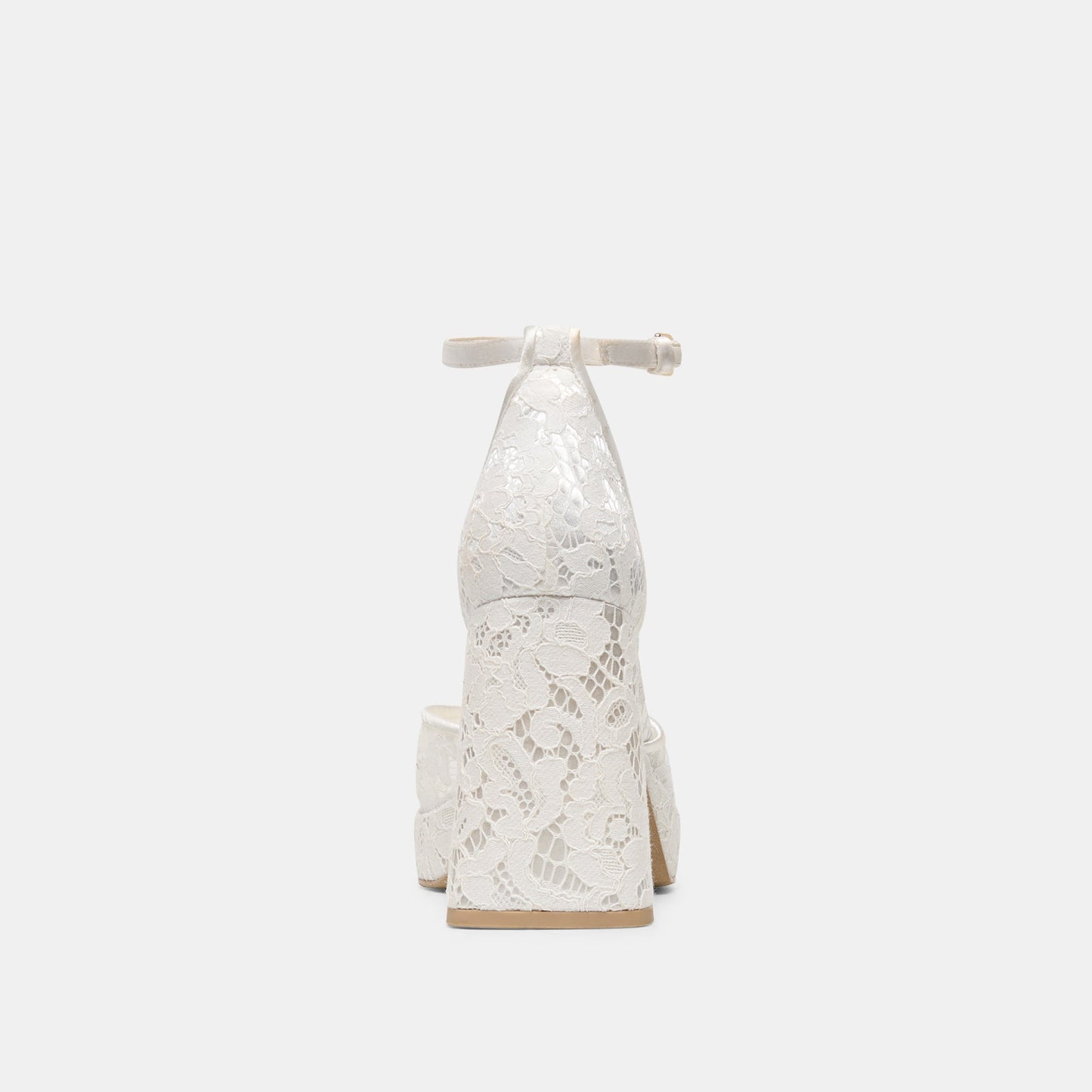 PANDRO HEELS TRUE WHITE LACE