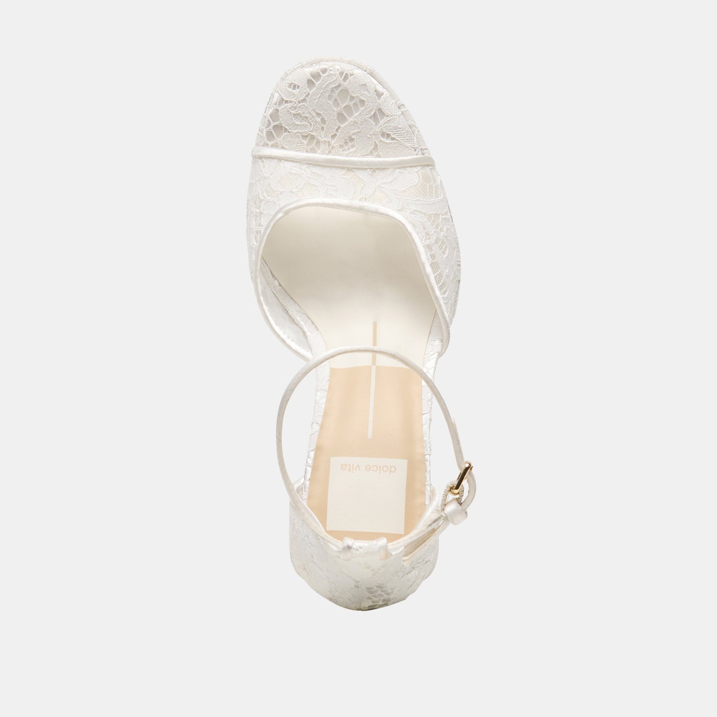 PANDRO HEELS TRUE WHITE LACE