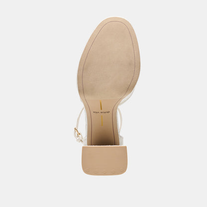 PANDRO HEELS TRUE WHITE LACE
