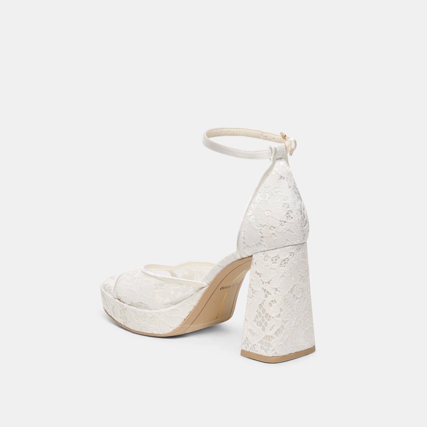 PANDRO HEELS TRUE WHITE LACE