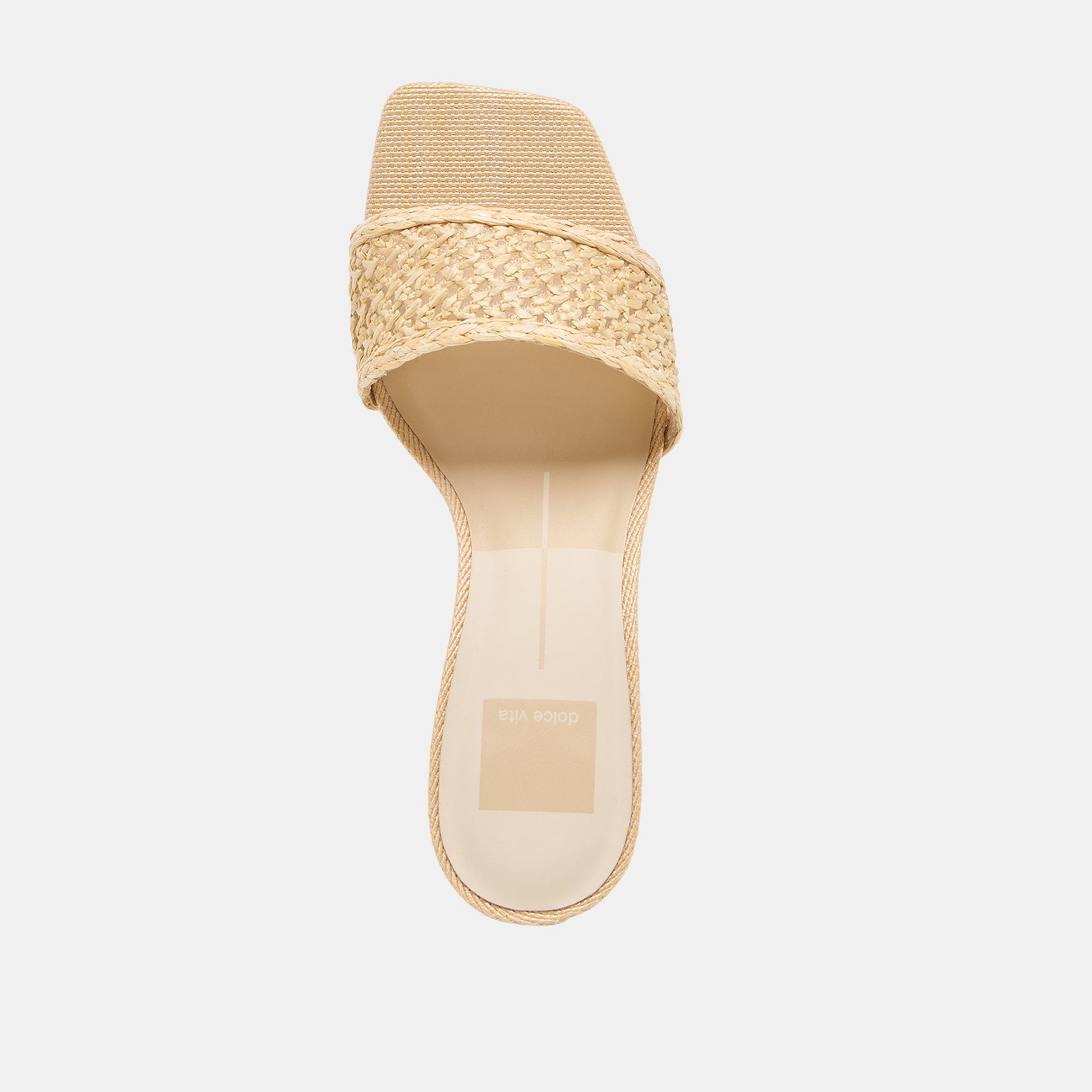 QAILY WIDE WEDGES LT NATURAL RAFFIA