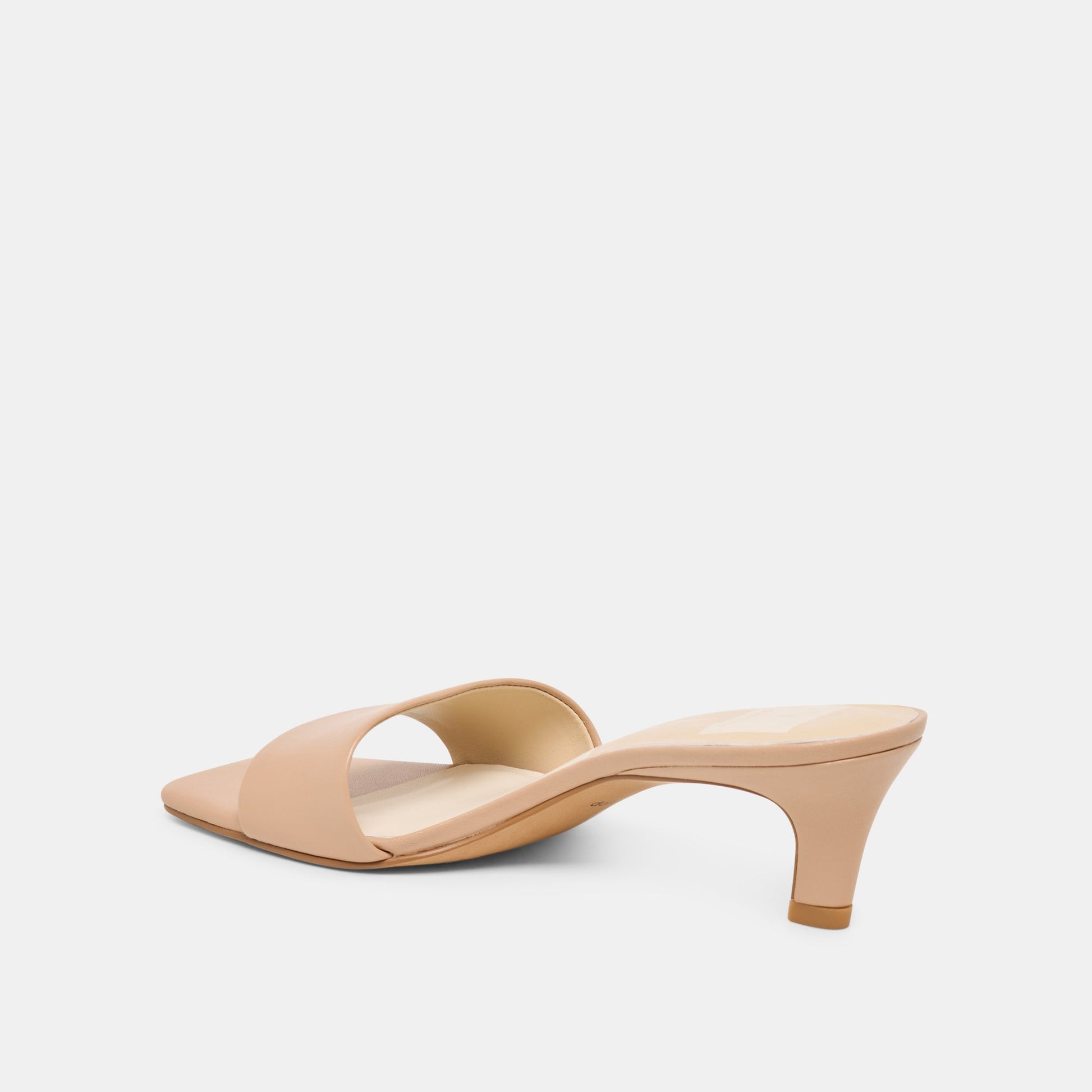 REXA WIDE HEELS LIGHT TAN LEATHER