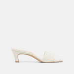 Rexa True White Leather Heels | Dolce Vita