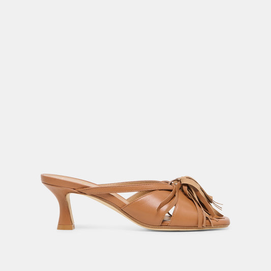 Rosaly Chestnut Leather Heels | Dolce Vita