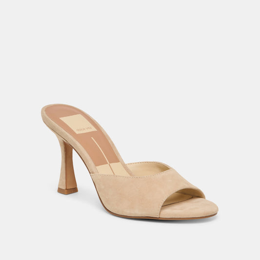 ROSHA HEELS CAMEL SUEDE