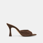 ROSHA Dk Brown Suede Heels | Dolce Vita