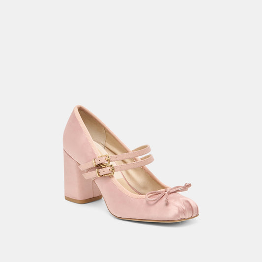 TIARAH HEELS LT BLUSH SATIN